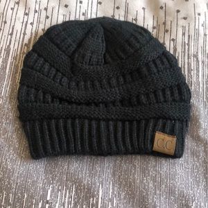 Adorable black beanie